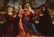 Madonna and Child with Commissioners, Palma Vecchio